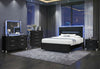 LANDO BLACK QUEEN BED WITH CONTINUOUS LED