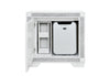 SOLEIL WHITE NIGHTSTAND WITH COOLER AND SPEAKER