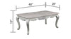 Galaxy Home Melrose Coffee Table in Silver