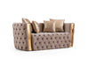 Galaxy Home Naomi Loveseat in Taupe