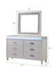 Galaxy Home Perla Dresser in Milky White