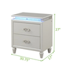Galaxy Home Passion Nightstand in Milky White
