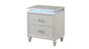 Galaxy Home Perla NightStand in Milky White