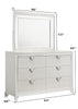 Galaxy Home Prism Dresser in White