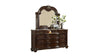 Galaxy Home Roma Mirror in Dark Walnut
