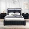 Farese Queen Bed w/ 2 Nightstands