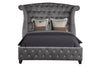 Galaxy Home Sophia Queen Bed in Gray