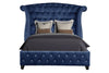 Galaxy Home Sophia Queen Bed in Blue