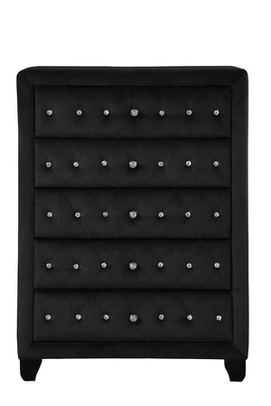 Galaxy Home Sophia Crystal Chest in Black image
