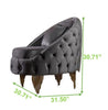 Galaxy Home Vanessa Chair in Gray