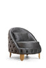 Galaxy Home Vanessa Chair in Gray