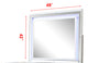 Galaxy Home Sterling Mirror in White