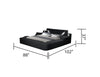 Galaxy Home Zoya Modern Style Queen Bed in White